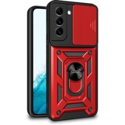 Capa p/ Samsung S901 Galaxy S22 c/ Anel (Vermelho) - COOL
