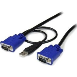 Cabo KVM SVECONUS10 USB A/VGA Macho - VGA Macho Preto (3 mts) - STARTECH