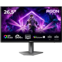 Monitor Agon Pro 26.5" AG276QKD2 Quad HD QD-OLED (Preto/Cinzento) - AOC