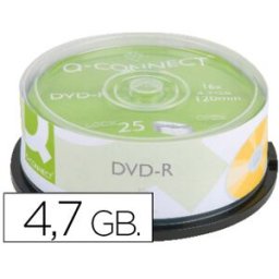 Pack 25x DVD-R 4.7GB 16x Printable - Q-CONNECT