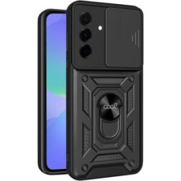 Capa p/ Samsung Galaxy A36 5G c/ Anel (Preto) - COOL