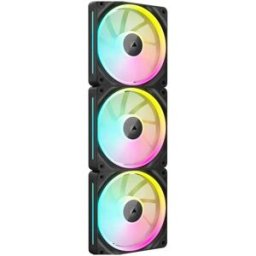 Pack 3x Ventoinhas PWM iCUE LINK LX120 RGB 120mm (Preto) - CORSAIR