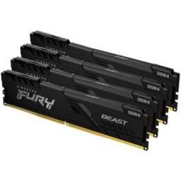 Memória RAM Fury Beast 64GB (4x16GB) DDR4-3600MHz CL18 (Preto) - KINGSTON
