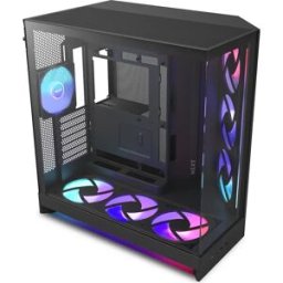 Caixa Extended-ATX H9 Flow RGB+ (2025) Tempered Glass + Hub (Preto) - NZXT