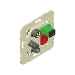 Tomada Mista R+TV+SAT+RJ45 CAT6 UTP+FO SC-APC Estrela Série MEC21 - EFAPEL