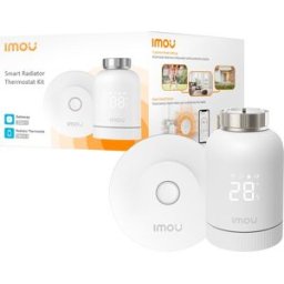 Válvula de Radiador Termostático Inteligente Zigbee 3.0 + Gateway (Branco) - IMOU
