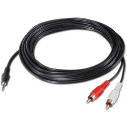 Cabo Jack 3,5mm Macho - 2x RCA Macho (10 mts) - Nanocable