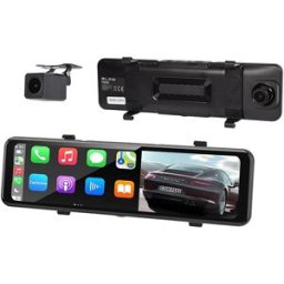 Espelho Retrovisor CarPlay 2K 10,88" c/ Gravador de Vídeo e Câmara de Marcha-Atrás - BLOW