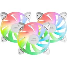 Pack 3x Ventoinhas ARGB 120mm MF-3A (Branco) - MARS-GAMING
