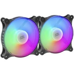 Pack 2x Ventoinhas 120mm MFX FRGB (Preto) - MARS-GAMING