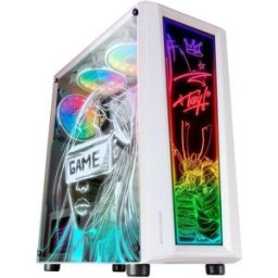MARS-GAMING Caixa ATX MCARTW Artistic ARGB (Branco) - MARS GAMING