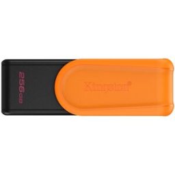 Pen Drive DataTraveler Exodia S USB 3.2 256GB (Preto/Laranja) - KINGSTON