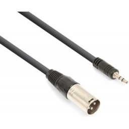 Cabo Canon Macho - Jack 3,5mm Macho Stéreo (50cm) - VONYX