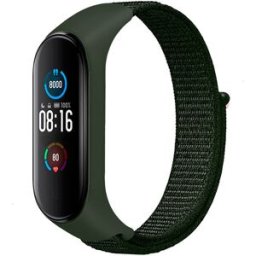 Pulseira Nylon p/ XIaomi Mi Band 5 e Mi Band 6 (Verde)