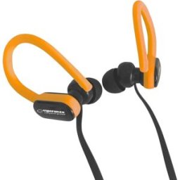 Auriculares Stereo c/ Fios e Microfone (Preto/Laranja) - ESPERANZA