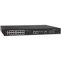 Switch PoE Gigabit 16 Portas + 100 Mbps + 2 Portas Gigabit (Gerenciado) - DAHUA