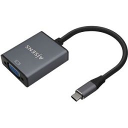 Conversor USB-C Macho p/ VGA Fêmea Cinza (15cm) - AISENS