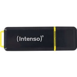 Pen Drive USB 3.2 High Speed Line 64GB (Preto/Amarelo) - INTENSO