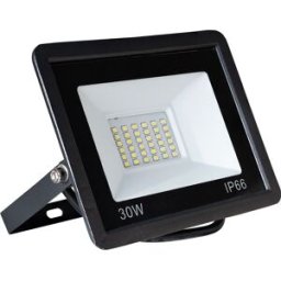 Projector LED IP65 220VAC Branco Frio 6000K 30W 2400Lm c/ Sensor Crepuscular