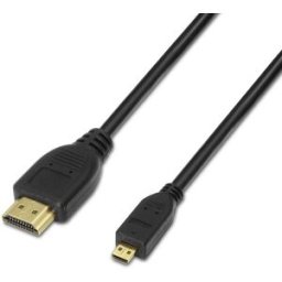 Cabo HDMI Macho - Micro HDMI Macho 3D (80cm) - AISENS