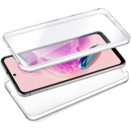 Capa Silicone 3D Frontal + Traseira p/ Xiaomi Redmi Note 12S (Transparente) - COOL