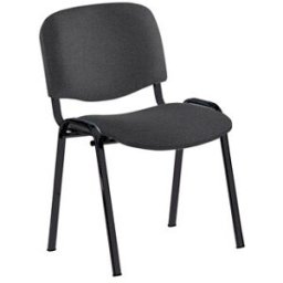 Cadeira Rocada Estrutura Metalica Forrada em Tecido Anti Fogo Preto 57X81X48 cm