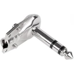Ficha Jack 6,3mm Curva Macho Stereo