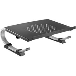 Base Ergonómica Inclinável p/ PC Portátil (Preto/Prateado) - NAPOFIX