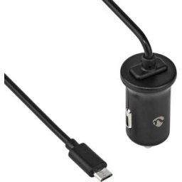 Carregador Isqueiro Micro USB 12W (Preto) - NEDIS