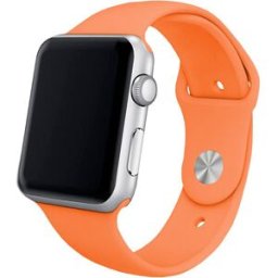 Correia Apple Watch Series 1/2/3/4/5/6/7/SE (42 / 44mm) Borracha (Coral) - COOL