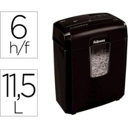 Destruidora De Documentos Lx-25M Capacidade 6F Seguranca P4 Cesto 11,5L - FELLOWES