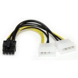 Cabo de Alimentação 2x 4 PIN - PCI 8PIN - STARTECH