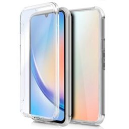Capa Silicone 3D Frontal/Traseira p/ Samsung A346 Galaxy A34 5G (Transparente) - COOL
