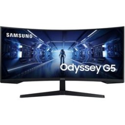 Monitor Curvo Odyssey G5 34" LC34G55TWWPXEN UltraWide Dual Quad HD LED (Preto) - SAMSUNG