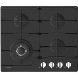 Placa a Gás CFH6084CB 4 Bocas (Vidro Preto) - CONFORTEC