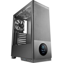 Caixa ATX SAGITTA20 Tempered Glass LED Screen Front Mesh (Preto) - TACENS