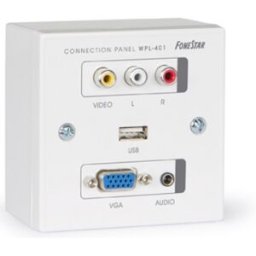 Painel Ligação c/ Portas VGA, USB, Áudio St. e Video Composto - FONESTAR