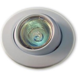 NORU Pack Lampada Halogéneo 220V 50W + Aro Encastre Giratório (Branco)