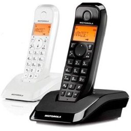 Telefone s/ Fios Digital S1202 Duo Preto/Branco - MOTOROLA