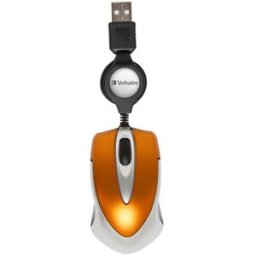 Rato Go Mini USB Óptico 1000 DPI Laranja - VERBATIM