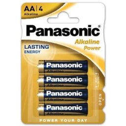 Blister 4x Pilhas Alcalinas AA LR06 - PANASONIC