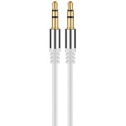 AVANTCONNECT CONNECT Cabo Jack Macho - Jack Macho 3,5mm Conector Slim (Branco) - AVANTCONNECT