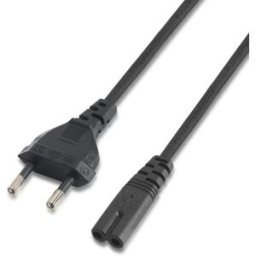 Cabo de Alimentação CEE7/7 Macho - C7 Macho (1,5 mts) - AISENS