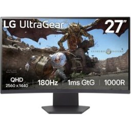 Monitor Curvo UltraGear VA 27" 27GS60QC-B QHD 16:9 180Hz FreeSync (Preto) - LG