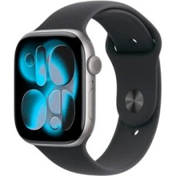Apple Watch Series11 GPS + Cellular 46mm Alumínio Cinzento Sideral c/ Bracelete Desportiva Preta M/L