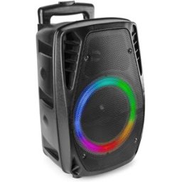 Coluna Amplificada Portátil LED 8" 300W BLUETOOTH/USB/SD/AUX c/ Microfone (FT8LED-MK2) - FENTON