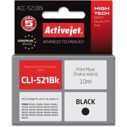 Tinteiro Compatível CLI-521Bk Canon (Preto) - ACTIVEJET