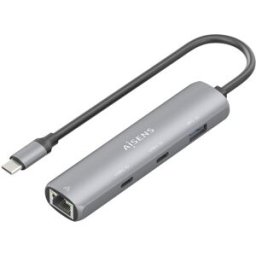 Hub USB-C "4-EM-1" (2x USB-C/USB-A/RJ45) - AISENS