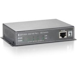 LevelOne Switch LEVEL ONE 5 Port PoE with 4 10/100/1000Mbps Ports & 1 10/100/1000Mbps - GEP-0520