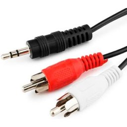 Cabo Jack 3,5mm Macho - 2x RCA Macho (5 mts) - GEMBIRD